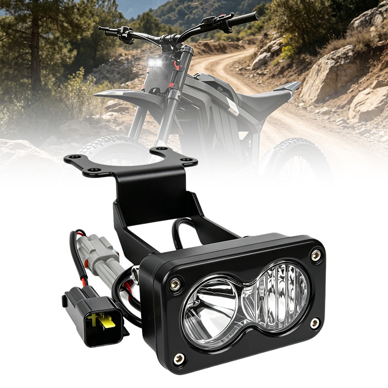 3 Inch Motorcycle LED Headlight Kit with Adapter Harness Bracket  for Talaria Sting R MX4 X3 for Sur-ron Segway X260 Ebike
