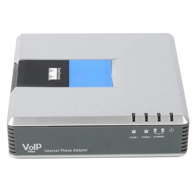 A34M-SIP Voip 電話アダプタ PAP2T、デュアル FXS ゲートウェイ、Voip システム用ロック解除済み PAP2-NA、米国プラグ付き