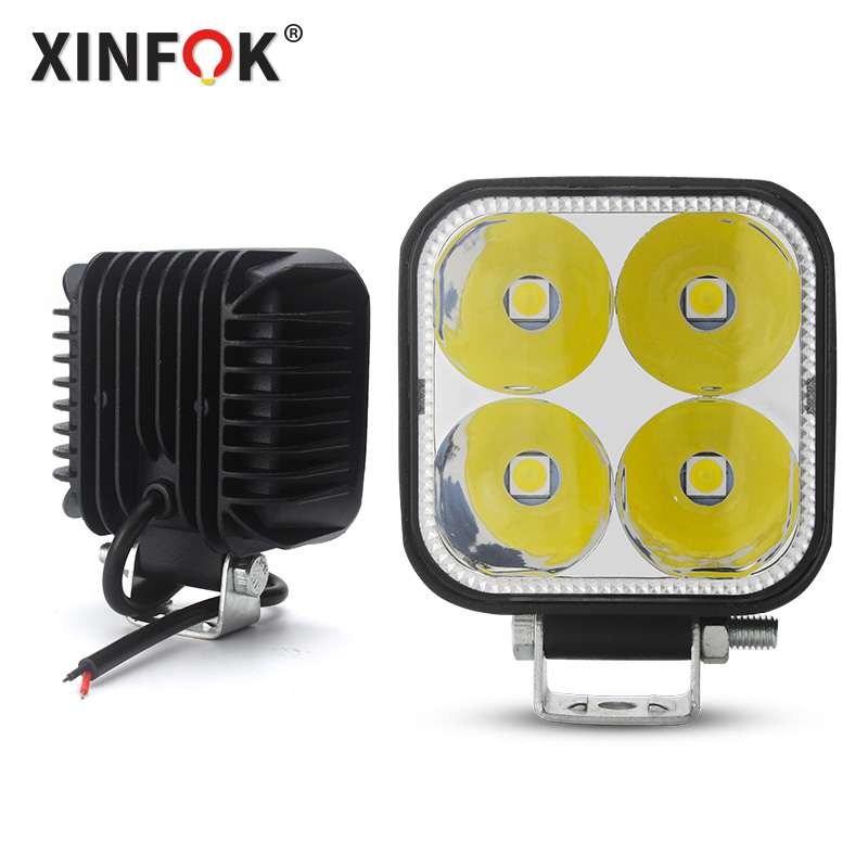 車の LED バーワークライト 4000LM オフロードワークライト 12V 24V オートライトフォグランプオフロード 4x4 LED トラクタースポットライトトラック ATV 4 i