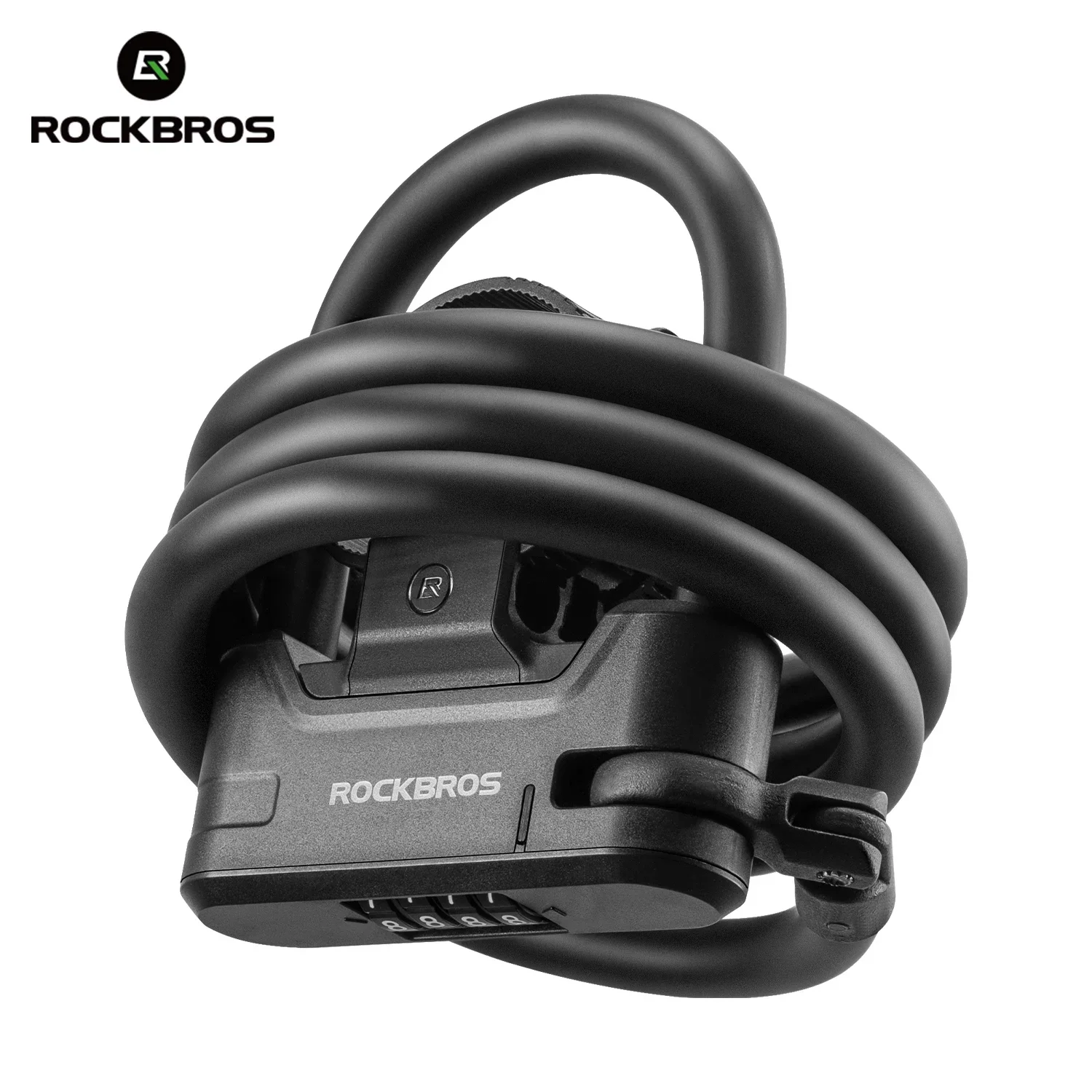 ROCKBROS マスターおよびスレーブロックスクーターロック多目的ポータブルパスワード耐久性のある亜鉛合金盗難防止 MTB サイクリングケーブルロック