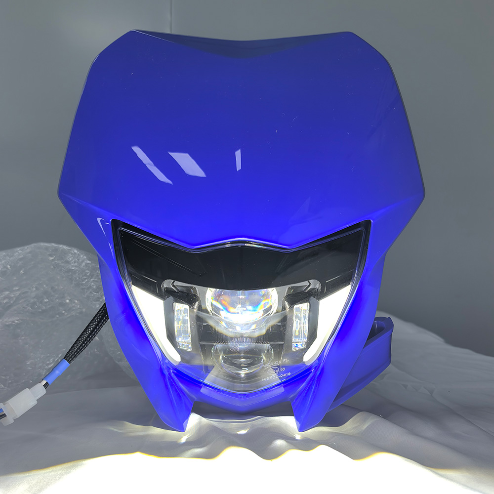 ヤマハ WR450F WR250F WR 450 250 F 2012-2026 ヘッドライトヘッドランプ W/DRL マスクフェアリング LED オートバイライトアセンブリ E24