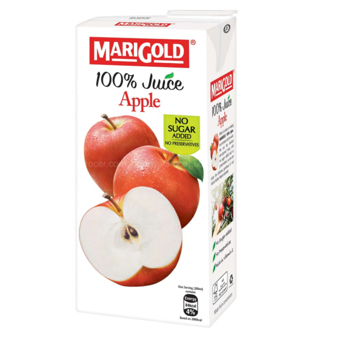 マレーシア 工場直接輸出 テトラパック 100% マリーゴールド アップル UHT フルーツ ジュース トップセラー 小売市場向けハラール認証 その他