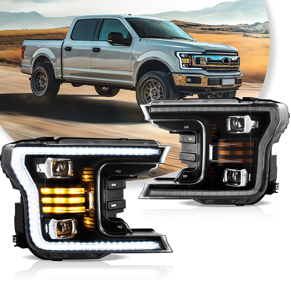 VLAND カーアクセサリーヘッドランプフォード F150 フル LED ヘッドライト 2018-2020 LED ヘッドライト R57 クーパー DRL LED プロジェクタービーム
