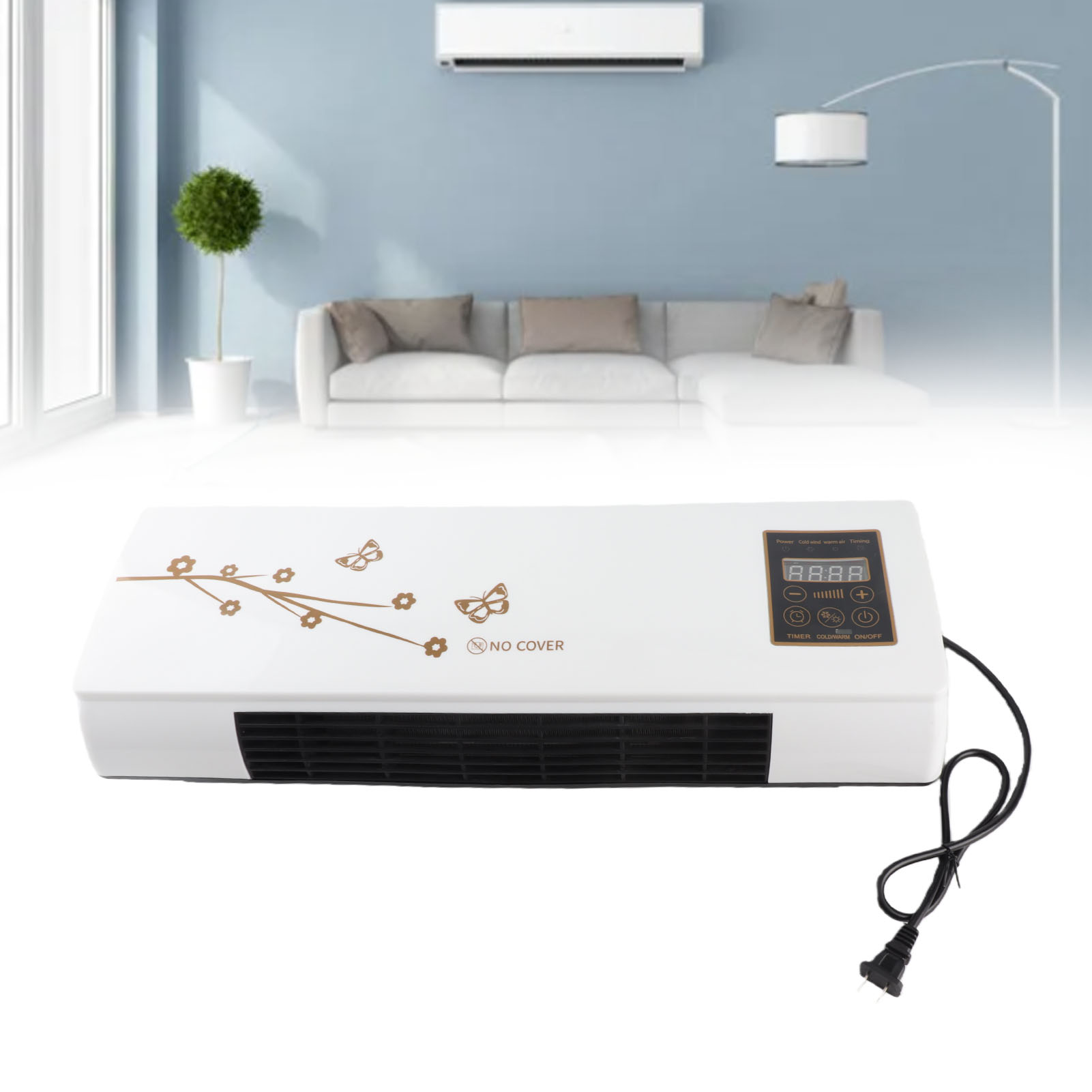 エアヒーター壁掛け電気ヒーター寝室リビングルーム用