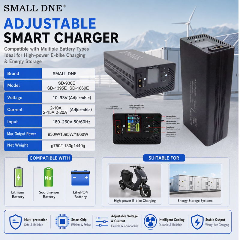 新製品発売 10-93V 2-10A/15A/20A デュアル調整可能充電器 - 高性能工場直販