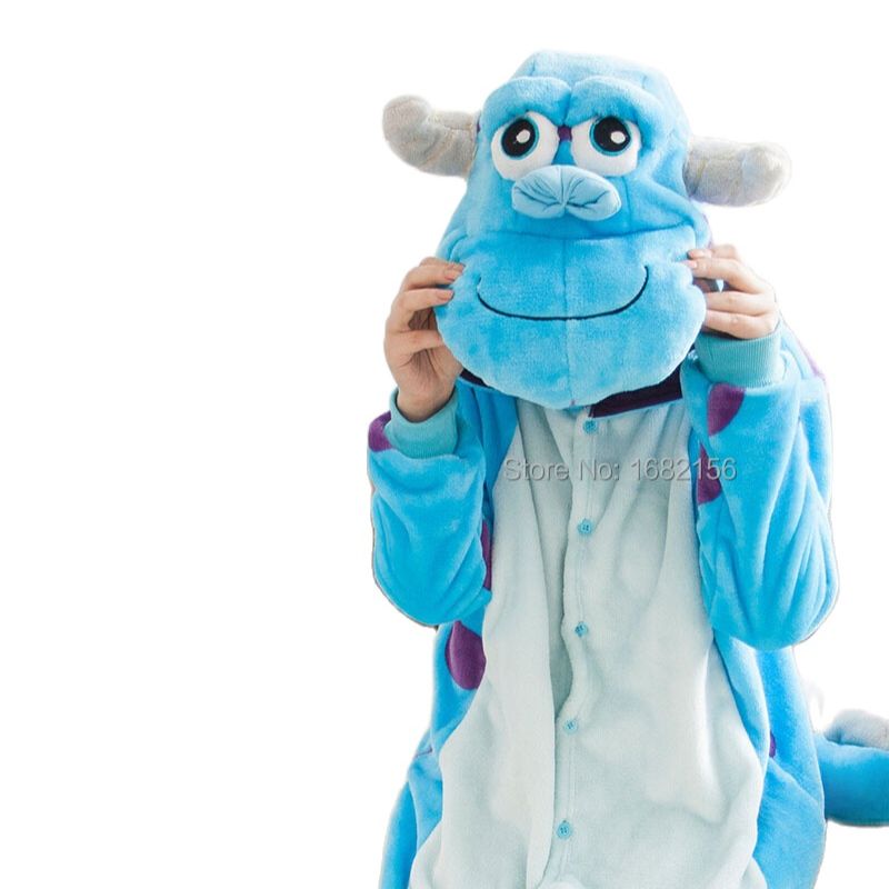 着ぐるみブルーモンスター大学サリー・サリバン Onesies パジャマ漫画衣装コスプレパジャマパーティードレス Pijamas