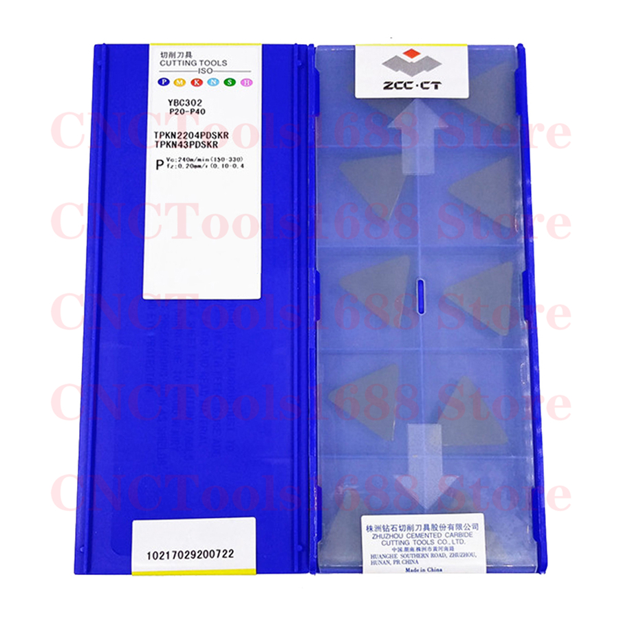 ZCCCT TPKN2204PDSKR YBC302 TPKN1603PDSKR TPKR2204PDR TPKR1603PPR YBG202 YBG302 超硬インサート TPKN インサート