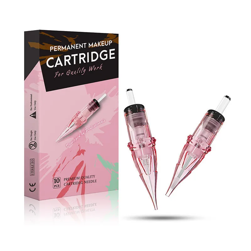 使い捨てタトゥーカートリッジ針 1/3RLT テーパー 0.35 ミリメートルタトゥーマシン交換 PMU 眉毛唇 Microblading 用品