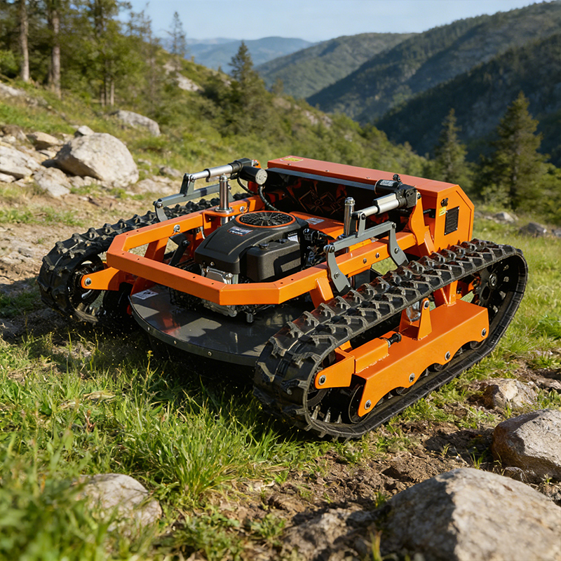 Multifunctional wireless remote crawler mower durable stable operation heavy duty garden care mower