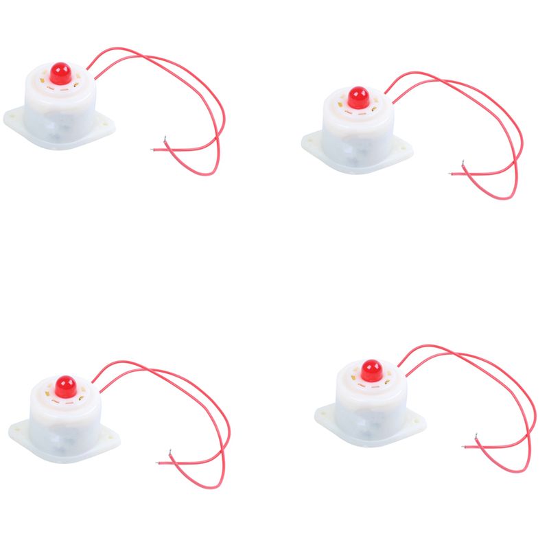 A98E-4X BJ-3 AC220V 産業用 LED ウインカー レッド アラーム サイレン ブザー 100DB ホワイト