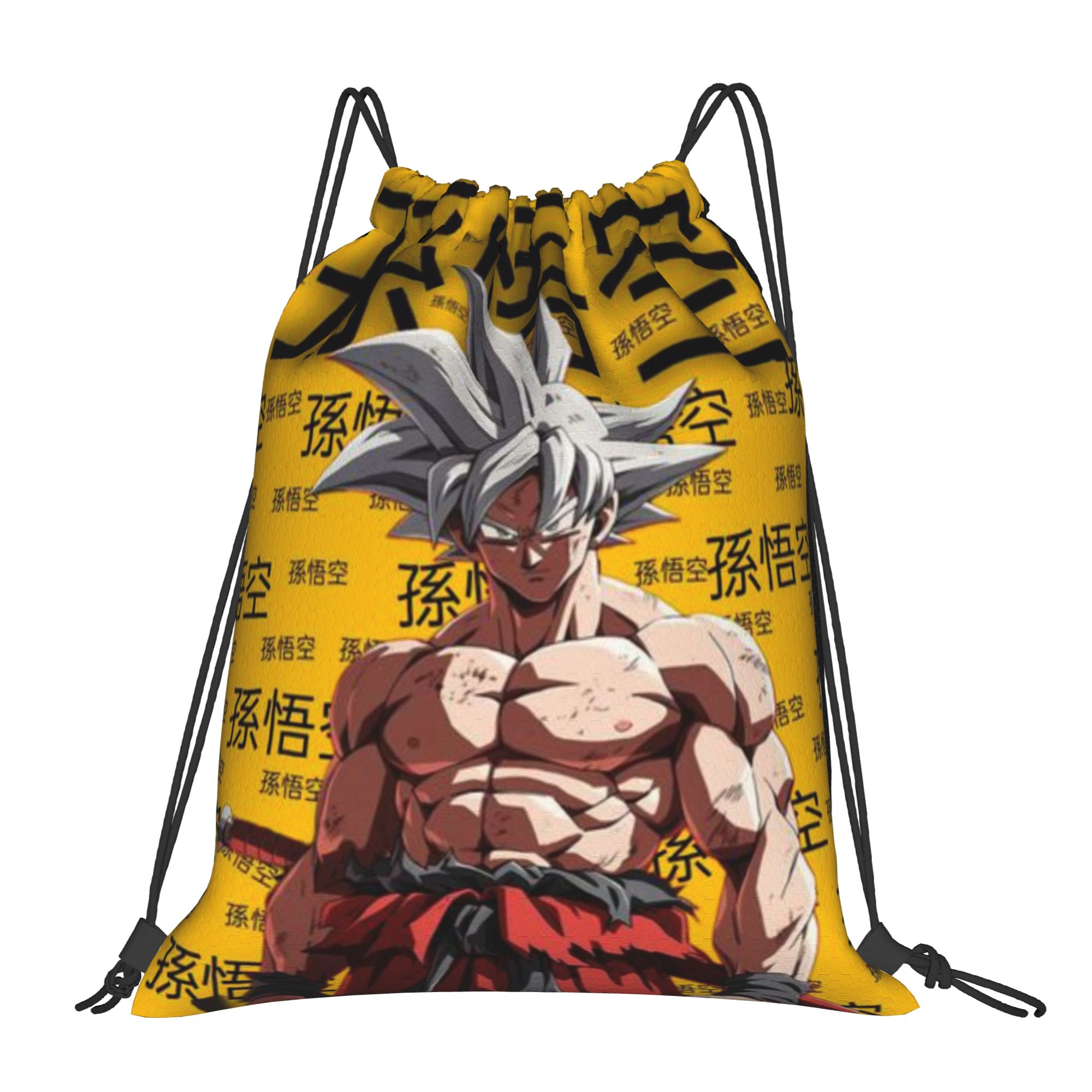 強力な孫悟空ドラゴンボールポータブル旅行巾着バックパック乗馬バックパック体操服巾着バッグ