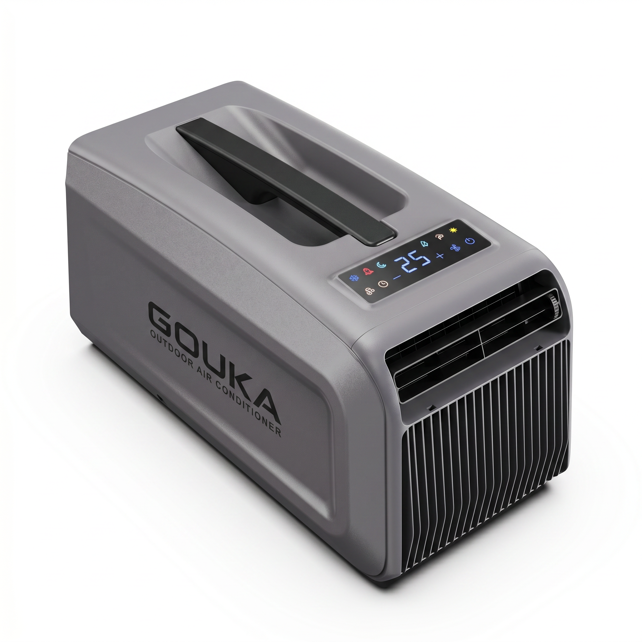 GOUKA 5200BTU 6-in-1 ポータブルモバイルエアコン、強力な冷却耐久性のある屋外キャンプ用 AC ユニット、車、RV、キャラバン、テント、ピクニック、釣り、バーベキュー用