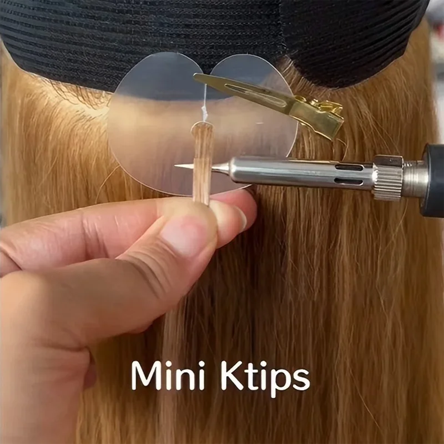 ミニケラチンチップ用プロフェッショナルサロンヘアボンディングアイロン