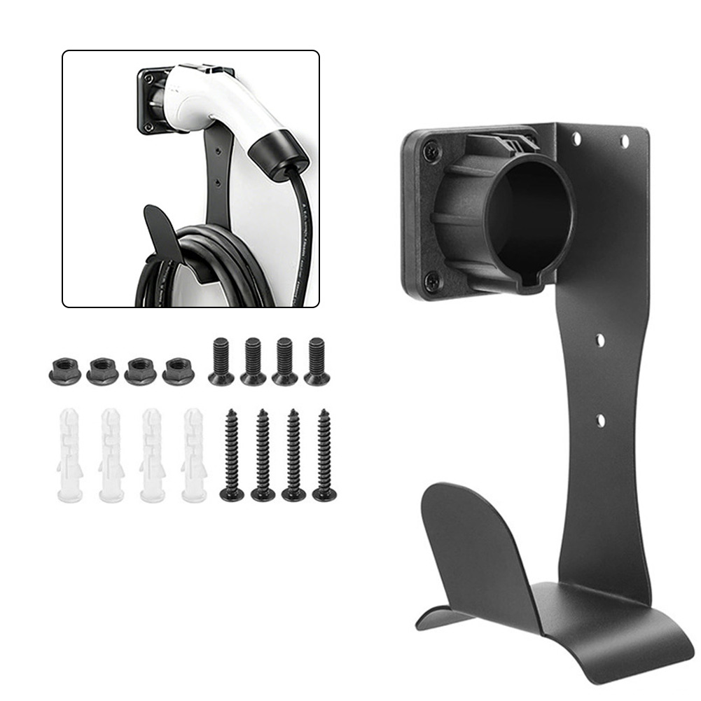 充電器ホルダー壁掛けフックステンレス鋼 EV 充電器ホルダー壁ブラケット J1772 コネクタ充電ケーブルオーガナイザー