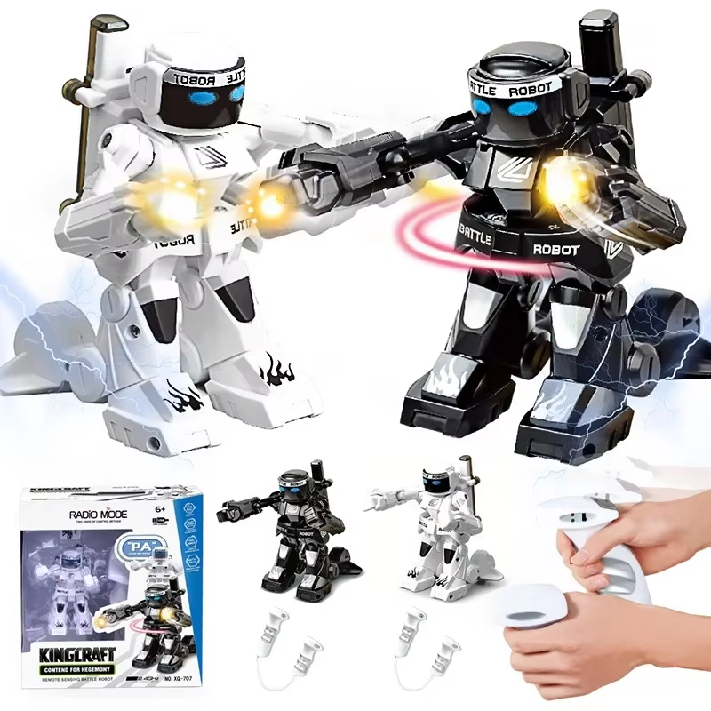 2.4 グラムリモコンロボットボクシングバトルロボットのおもちゃ 2 つの制御ジョイスティックロボットヒューマノイド戦闘ロボットのおもちゃ子供のためのギフト