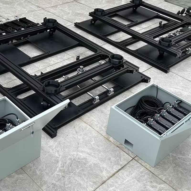 バーチャルリアリティ運転用シートモーションリグアクチュエータシステム付きアルミ6DOFモーションプラットフォームシミュレータコックピット