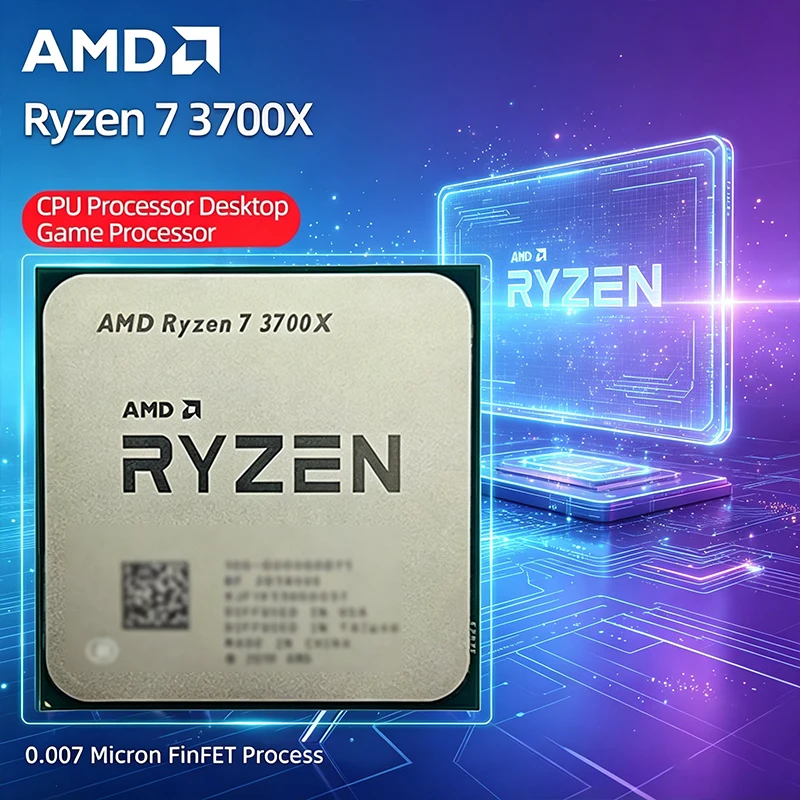 AMD Ryzen 7 3700X 8 コア 16 スレッド 3.6 GHz CPU プロセッサ、AM4 ソケット 65W 7nm L3 32M キャッシュ用 - パッケージには含まれていません