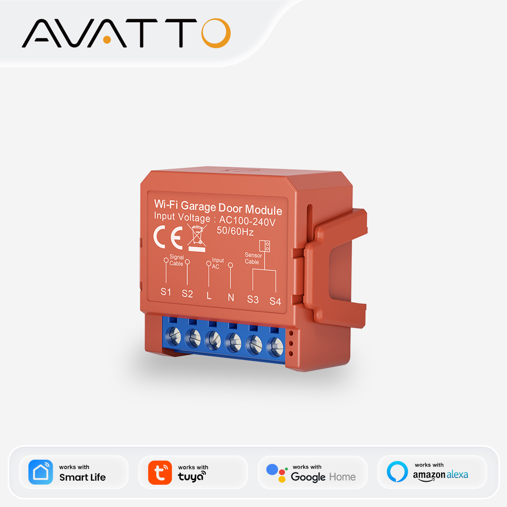 AVATTO WiFi スマートスイッチモジュールガレージドアゲートオープナーコントローラアプリ音声リモコンサポート Tuya Alexa Google ホーム