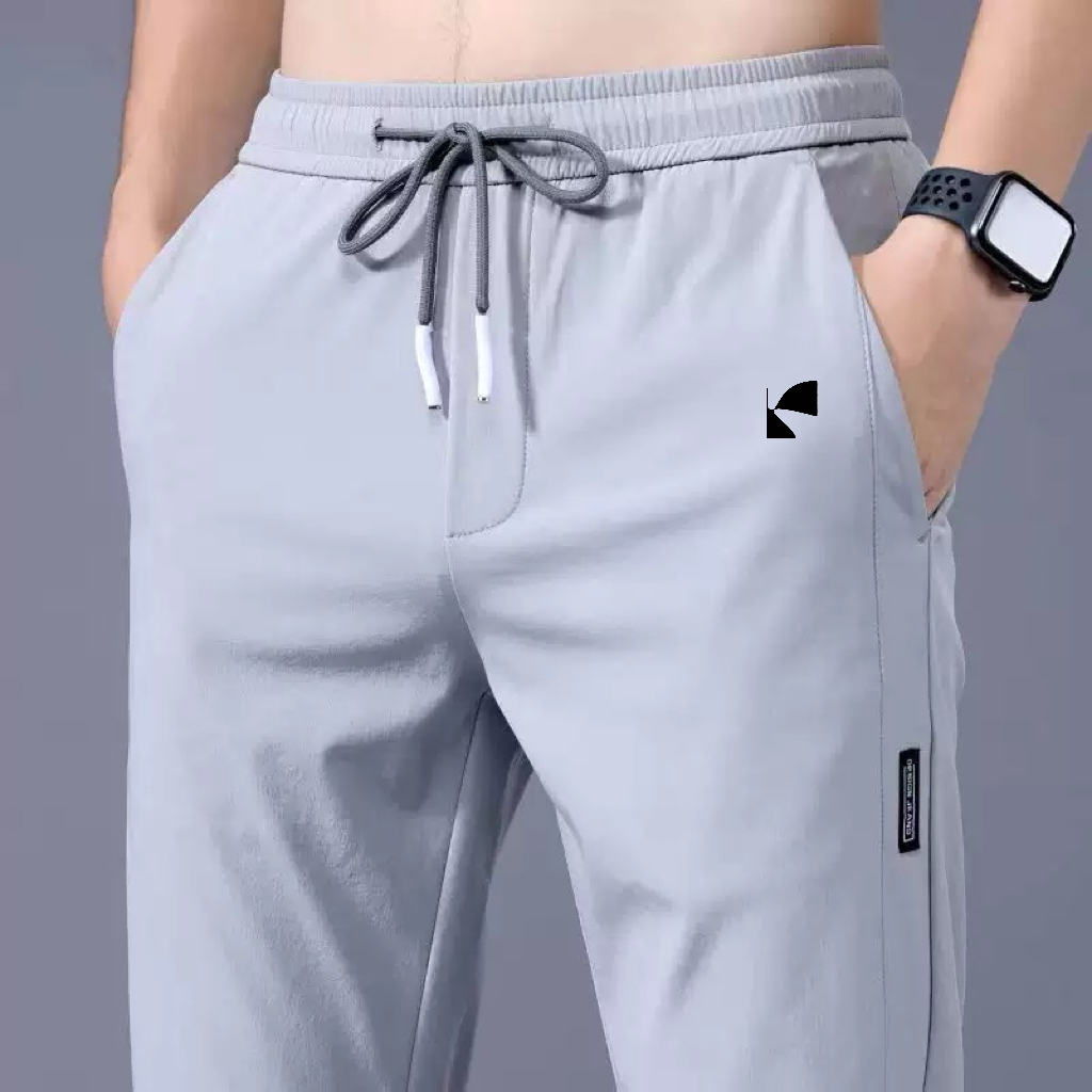 男性用ハイキングパンツストレッチ弾性ウエスト速乾性通気性ストレートレッグカジュアルパンツアウトドアキャンプジョガー4XL 5XL