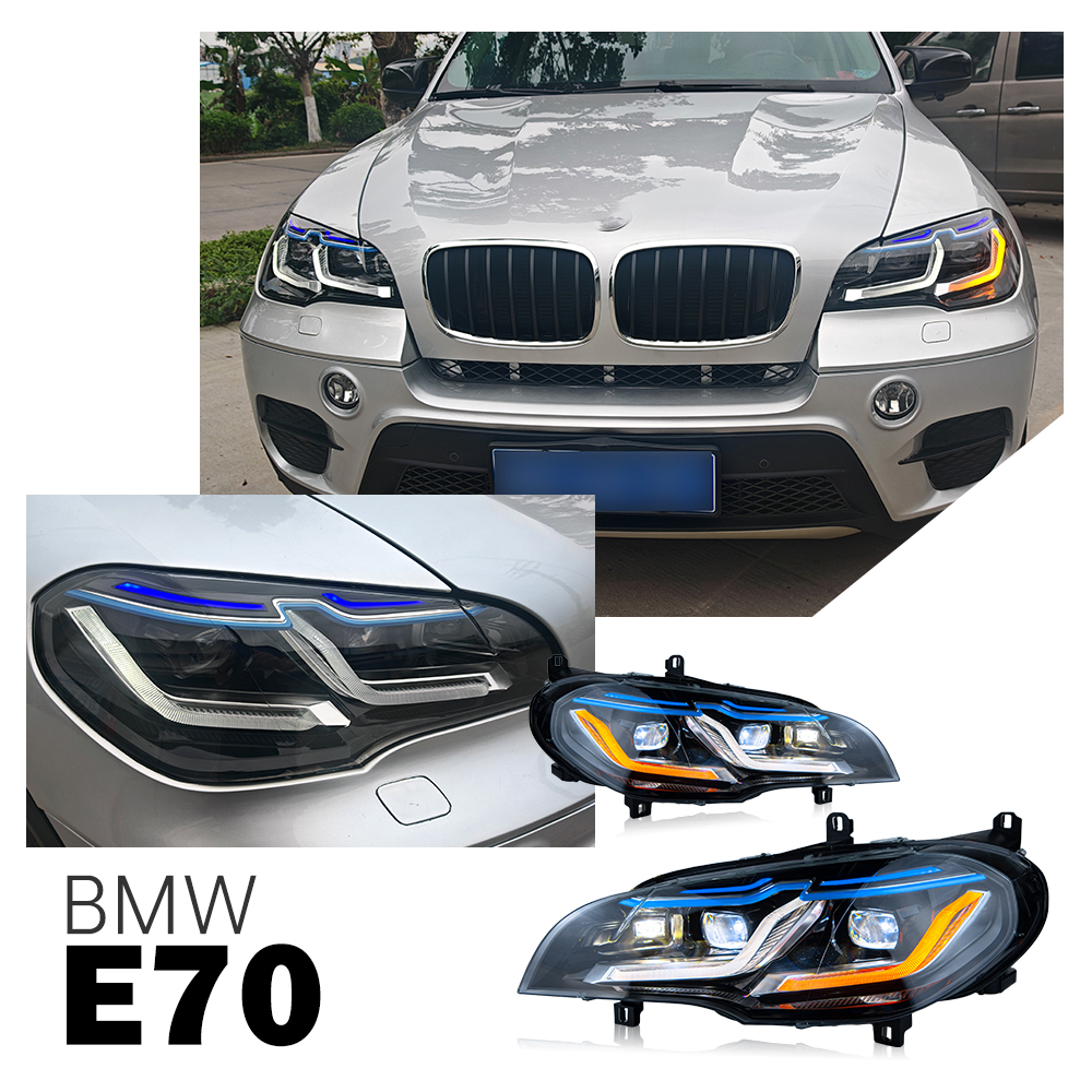 車のヘッドランプ BMW X5 E70 2007-2013 アップグレード M5 ヘッドライトスタイルカーアクセサリープラグアンドプレイ 2 個