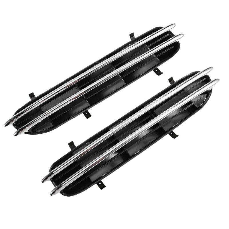 AEF2-2006-2010 E60 BMW M5 5 シリーズ フロント ウイング グリル カバー パネル 車フェンダー サイド ベント 51137896849 51137896850