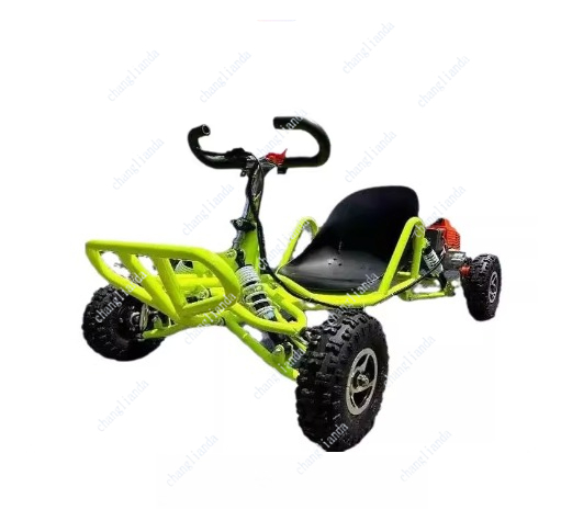 2ストロークエンジン 35km/h スピード アウトドアアドベンチャー用 80CC ガスペダル ゴーカート 全地形対応 UTV ビーチドリフトバイク 付き