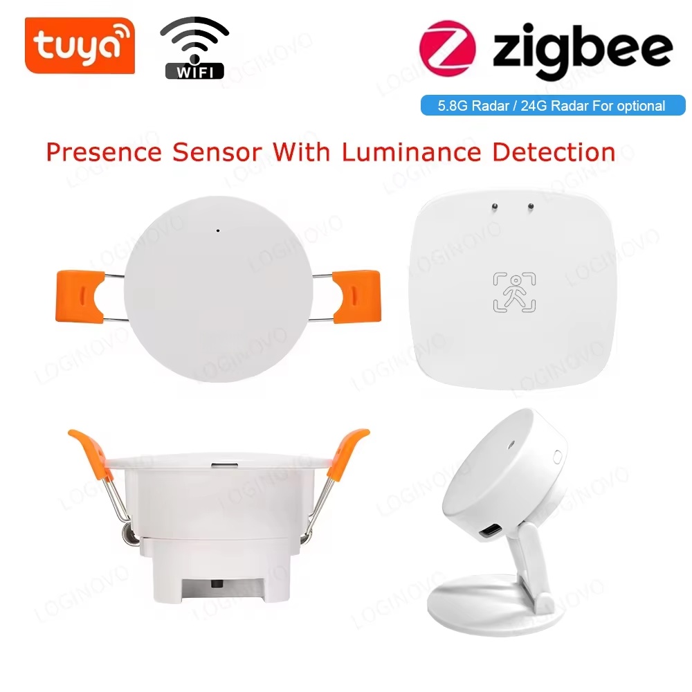 スマートライフ Zigbee 人間存在検出器 Tuya Wifi MmWave レーダー Pir Montion センサー輝度検出付きスマートホーム