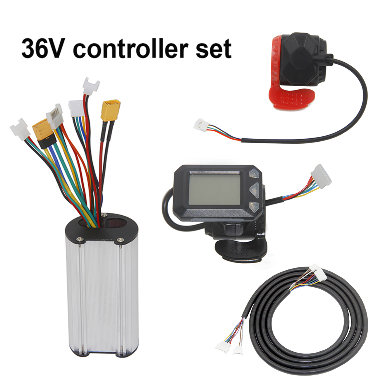 24V250W 36V 350W電動自転車コントローラブレーキ液晶ディスプレイセット電動スクーターコントローラ電動自転車accessori