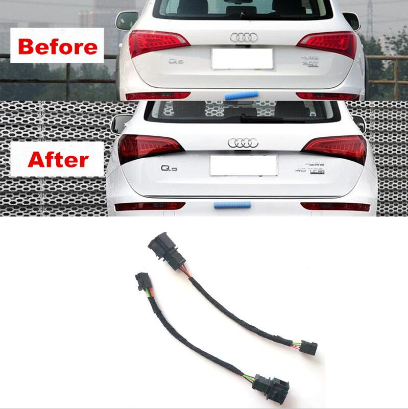 2 個 4 ピンに 4 ピン LED テールライトランプ修正アダプタ配線ハーネスケーブルコネクタプラグアウディ Q5