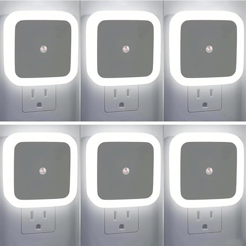 プラグインナイトライト インテリジェントセンサー 日の出から日没までのセンサー LEDライト キッチン、バスルーム、寝室、廊下に最適