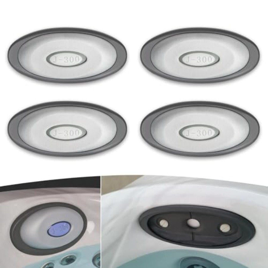 4 パック 2472-824 スパ オーバル ピロー インサート バック マウント LED 互換インサート付き 2004 208 ジャグジー J-300 シリーズ ホットタブに適合