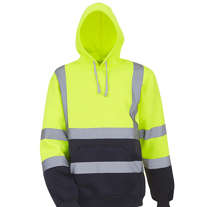 HI VIZ VISIBILITY フード付き反射作業服蛍光衛生交通アウトドアスポーツ男性女性プラスサイズ