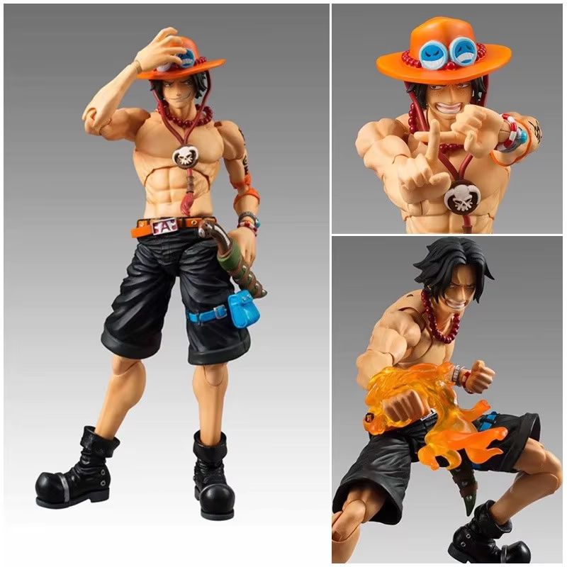 18 センチメートルアニメワンピースモンキー・d・ルフィゾロポートガス・d・エースアクションフィギュア関節可動コレクションモデルのおもちゃギフト