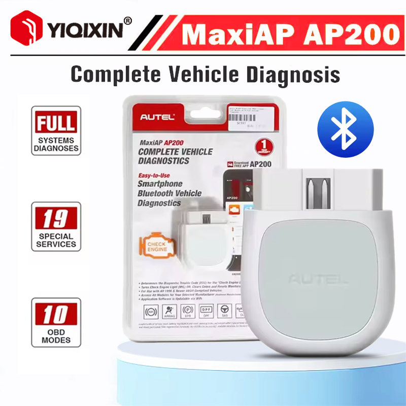 Autel MaxiAP AP200 Bluetooth OBD2 車コードリーダー AutoVIN TPMS IMMO サービス付きフルシステム診断ツール 家族 DIYers