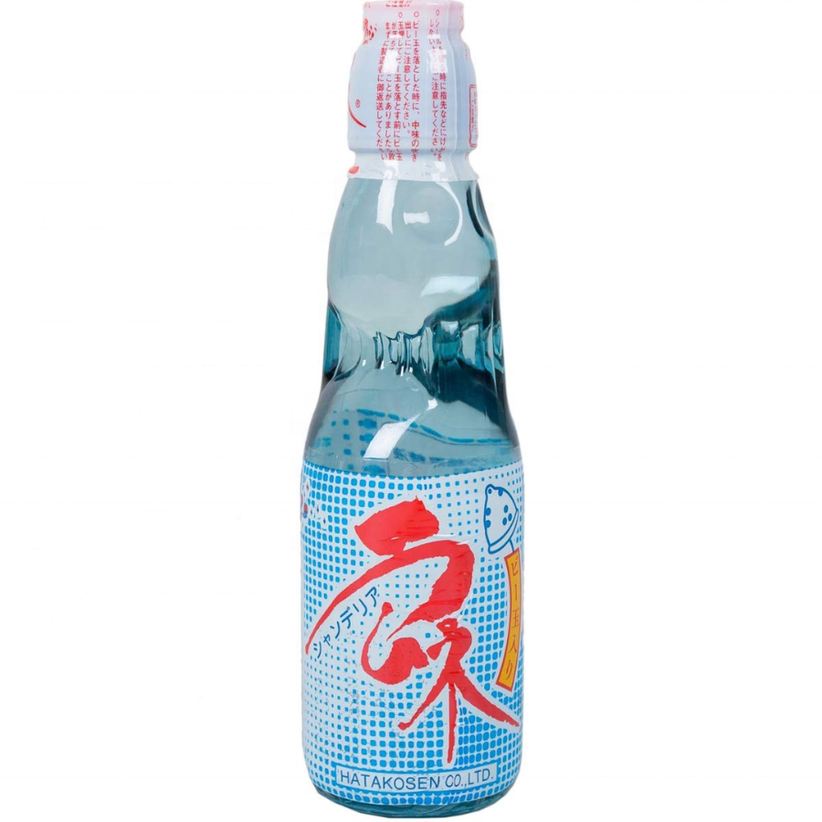 Hatakosen クラシックラムネソーダ 200ml 日本のマーブル炭酸ソフトドリンクオリジナルフレーバーすぐに飲めます