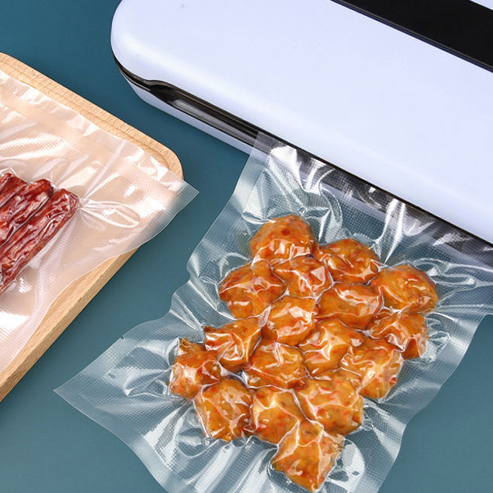 20 個フードセーバーバッグ真空包装袋食品真空保存袋肉果物野菜