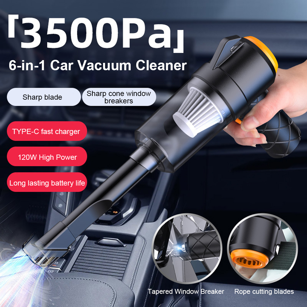 6 で 1 車の掃除機 3500PA 強力な吸引ポータブルコードレス掃除機小型クリーナー車のホームオフィスのクリーニング