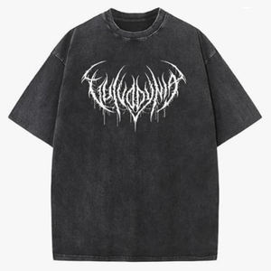 カスタムプリントのゆったりとしたプラスサイズTシャツ（メンズ）、夏用ヘビーウォッシュ加工、ストリートスタイルヒップホッププリントのボーイズトップス