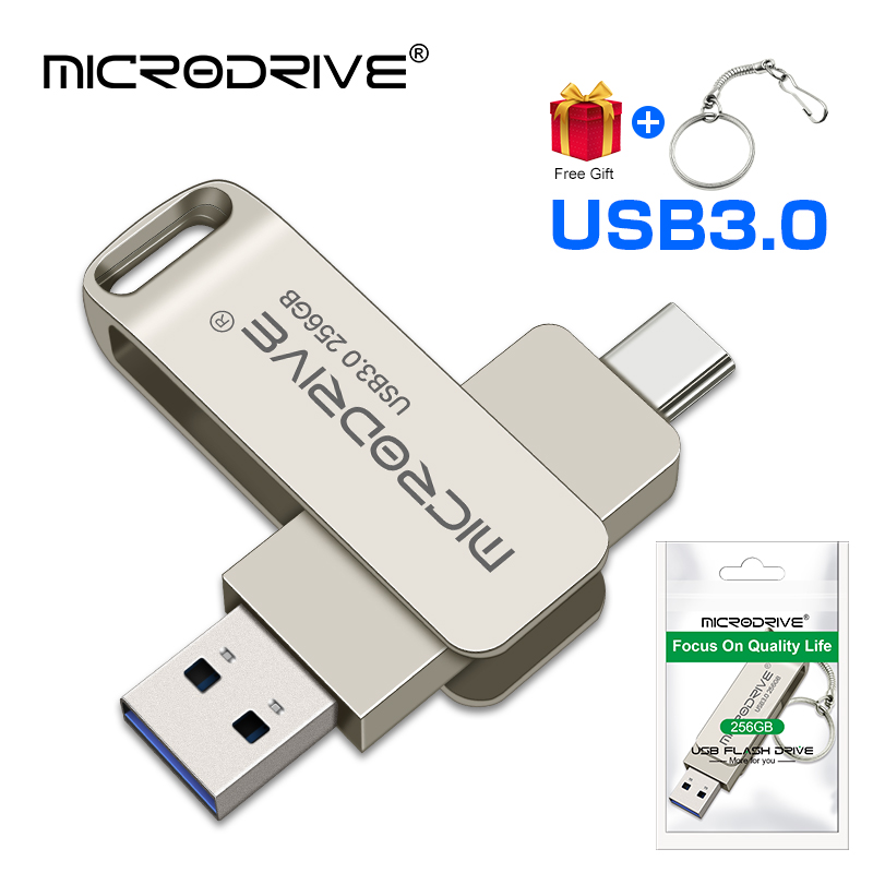 USB C タイプ C USB3.0 フラッシュ ドライブ 64GB 128GB 256GB Huawei および Android スマートフォン用