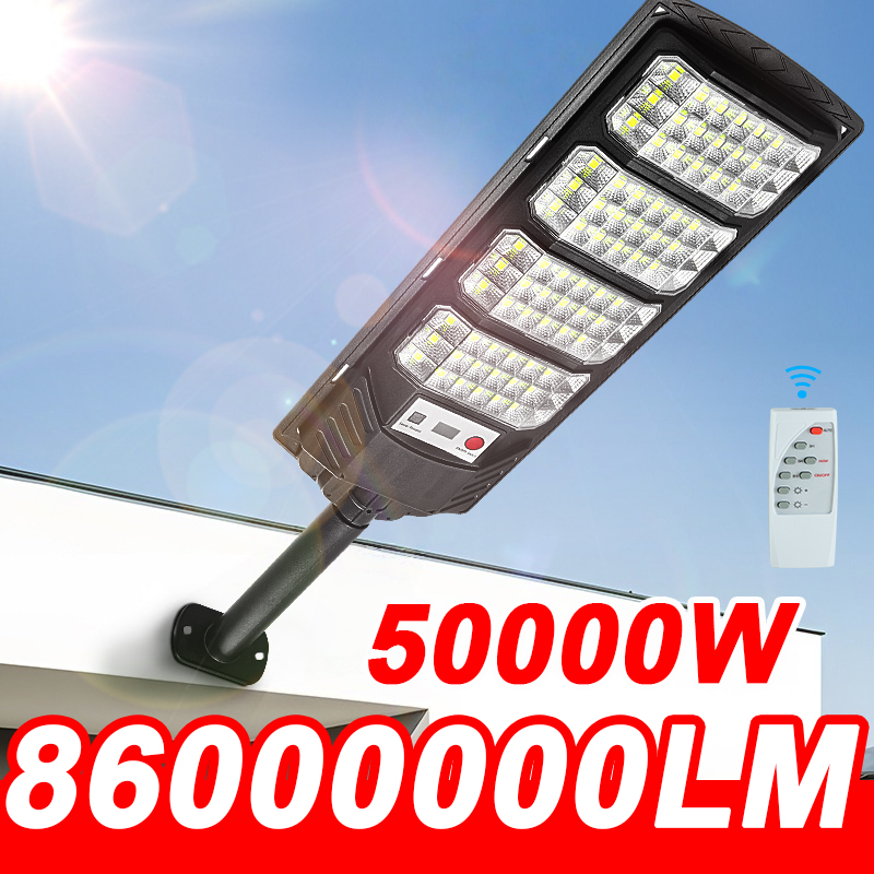 新しい 86000000LM 50000 ワット/20000 ワットソーラーライト屋外防水街路灯投光器モーションセンサー庭の壁庭ライト