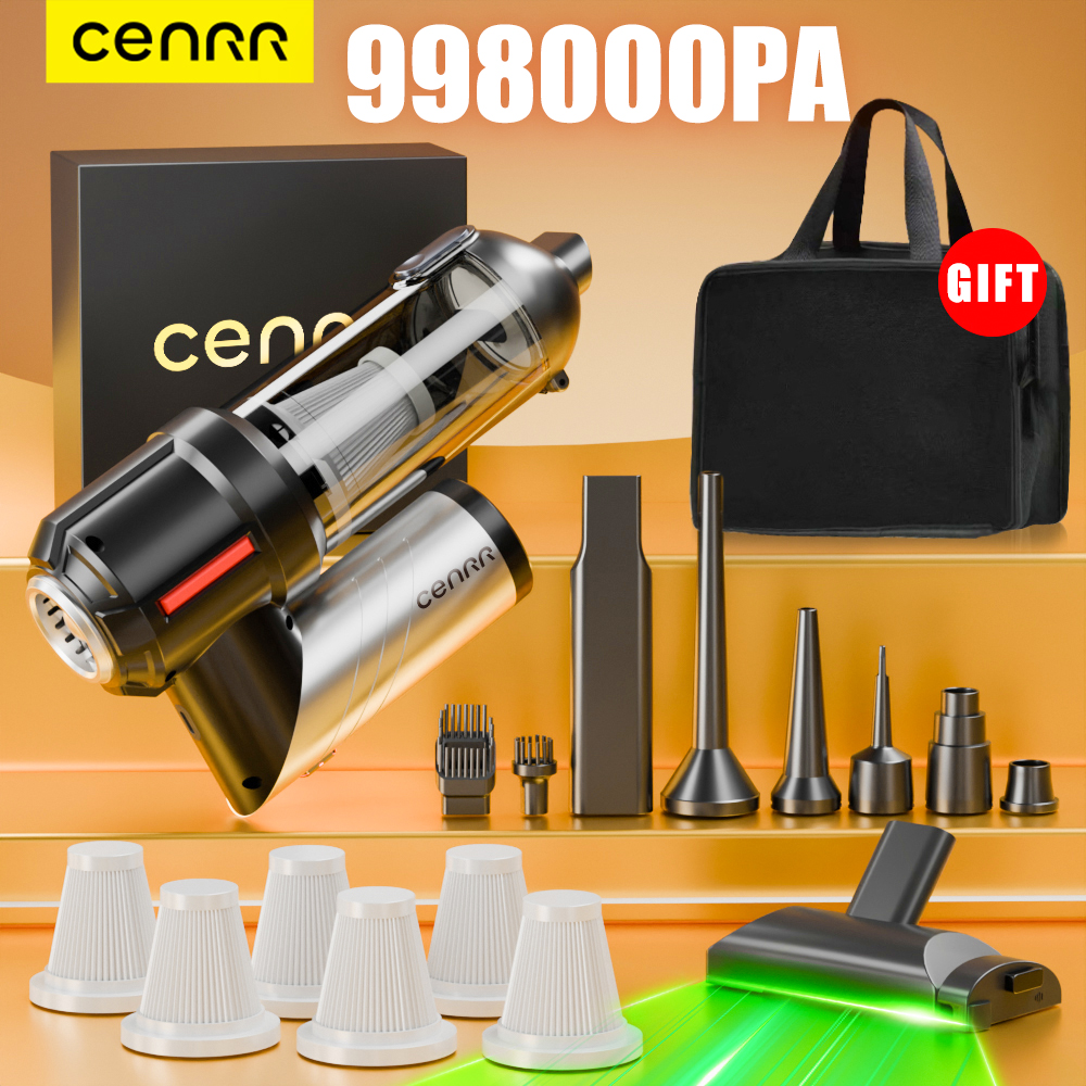 CENRR 車用掃除機強力なミニ 998000PA コードレスポータブル掃除機家庭用電化製品ハンドヘルドブロワーカークリーナー