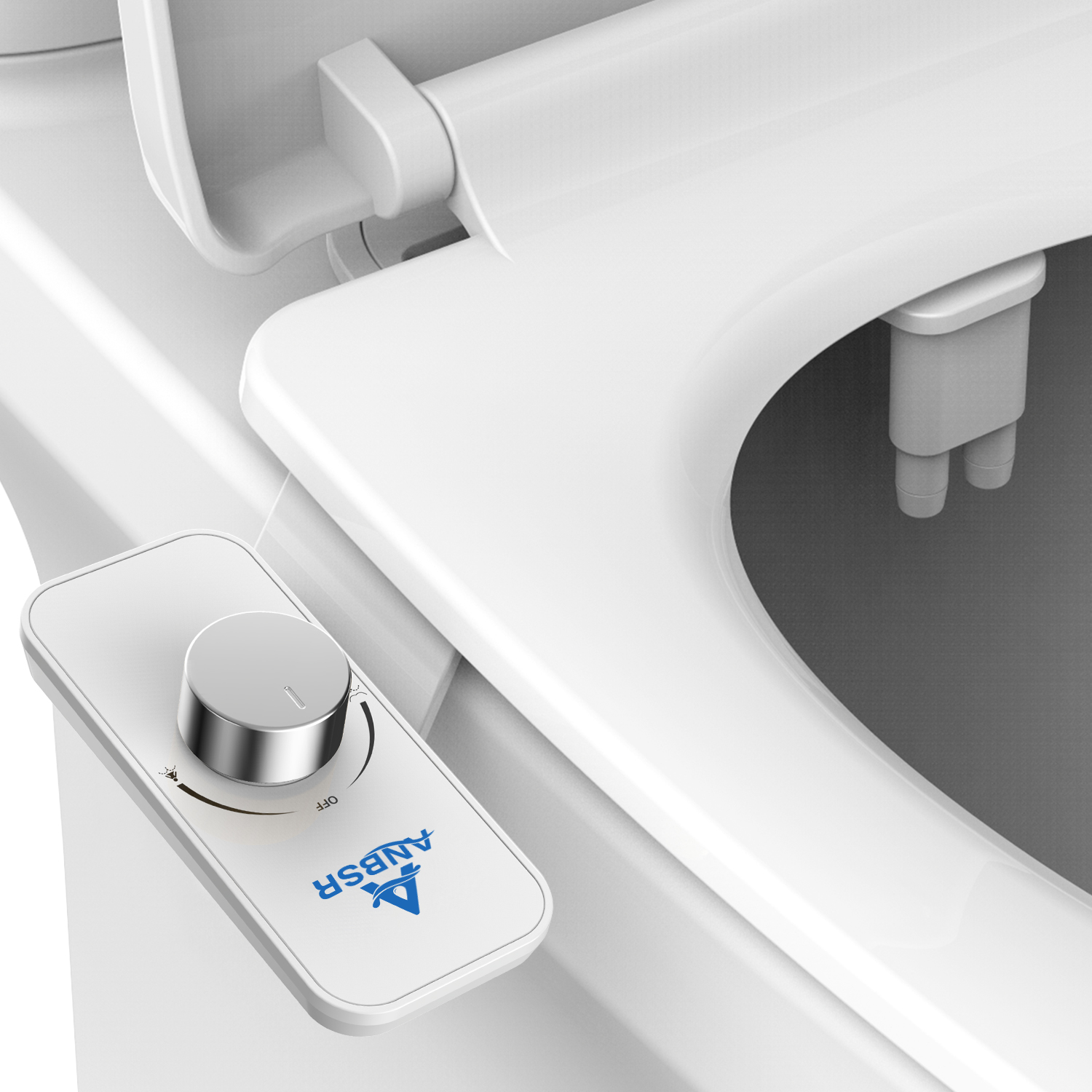 圧力制御機能付き非電気ビデ便座アタッチメント、正面用格納式セルフクリーニングデュアルノズル