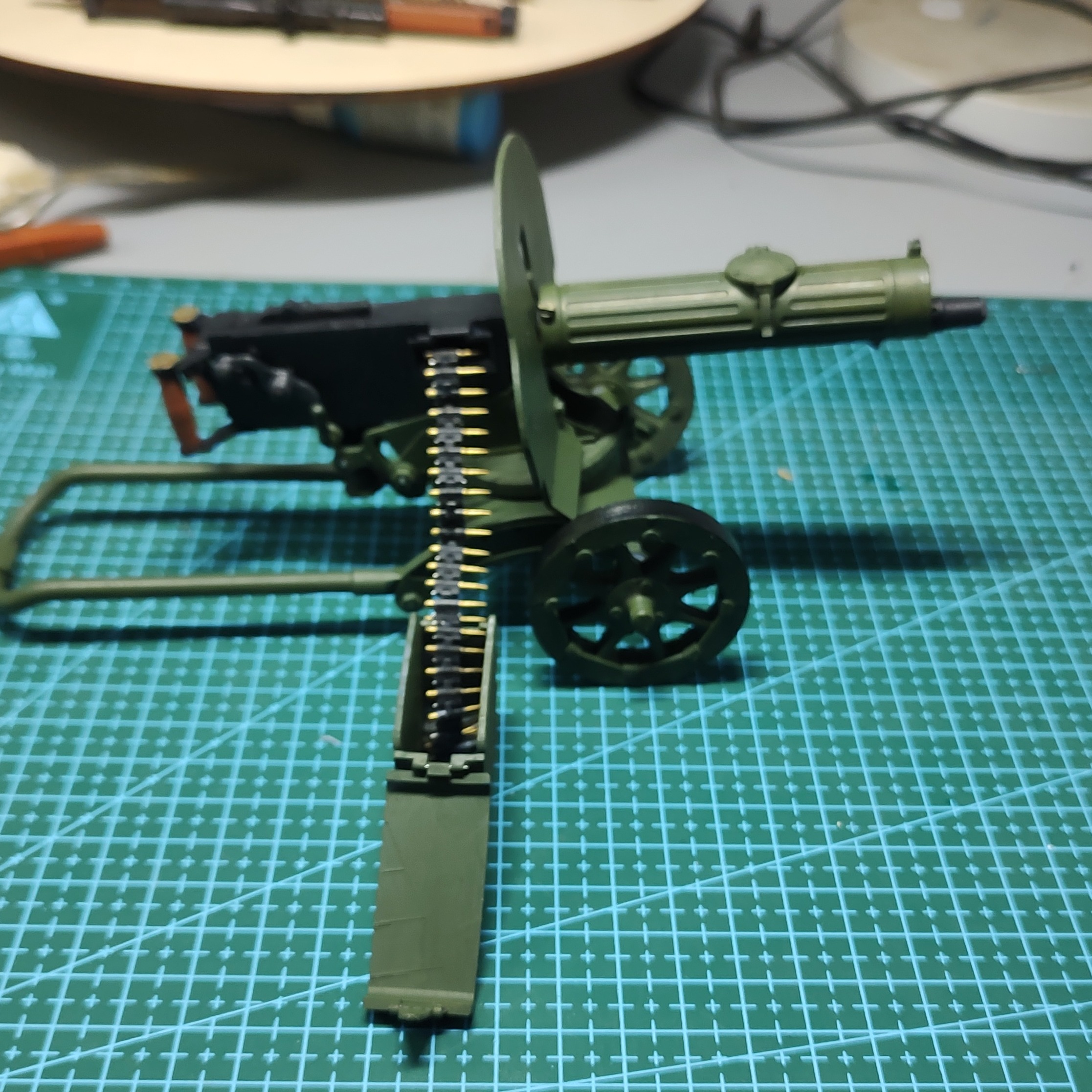 3D プリントおもちゃの銃マキシム M1910 重機関銃 1/6 スケールミニチュアモデルアクションフィギュア用カスタマイズ可能なグッズ