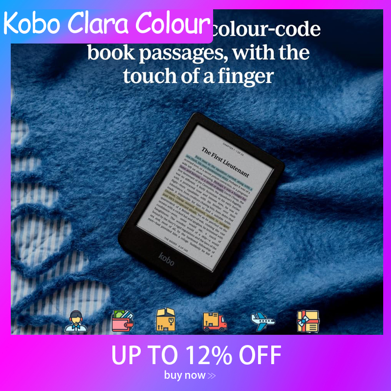 New kobo Clara Color カラー電子リーダー 16GB 6 インチグレアフリーカラー E インク Kaleid 3 ディスプレイダークモードオプション防水オーディオブック