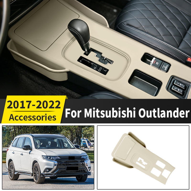 三菱アウトランダー 2017-2022 センターコンソールシリコンマットインテリア収納パッドノンスリップ挿入アップグレードアクセサリー