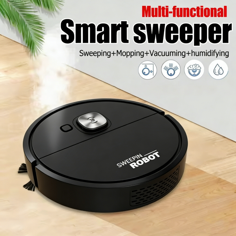 ミニ掃除機 3-in-1 ロボット掃除機インテリジェント掃除ロボット家庭用ダスト掃除ホームフロアカーペット用モップ