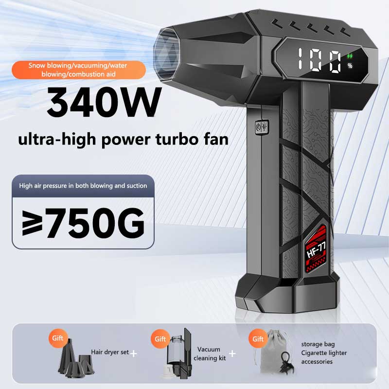 1000000RPM ターボジェットブロワー 340 ワットハイパワーファンポータブル掃除機 750 グラム風圧ブラシレスモーター 15000mAh ツール