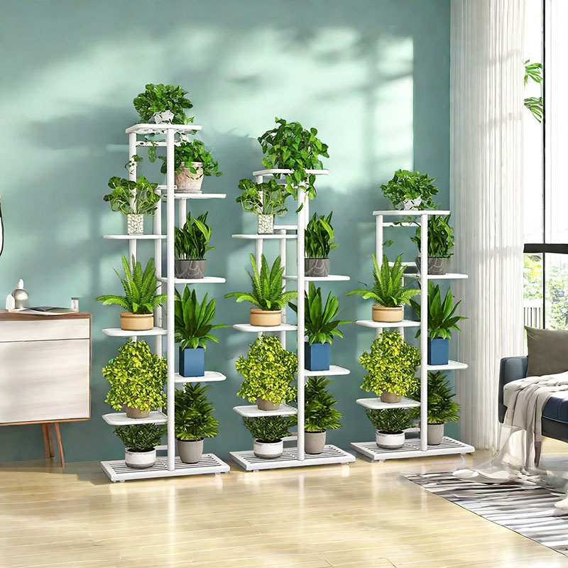 植物スタンド花用スタンドフラワースタンド植木鉢オーガナイザー鉄 4/5/6 層植物ホルダー収納棚ポットラックオーガナイザー