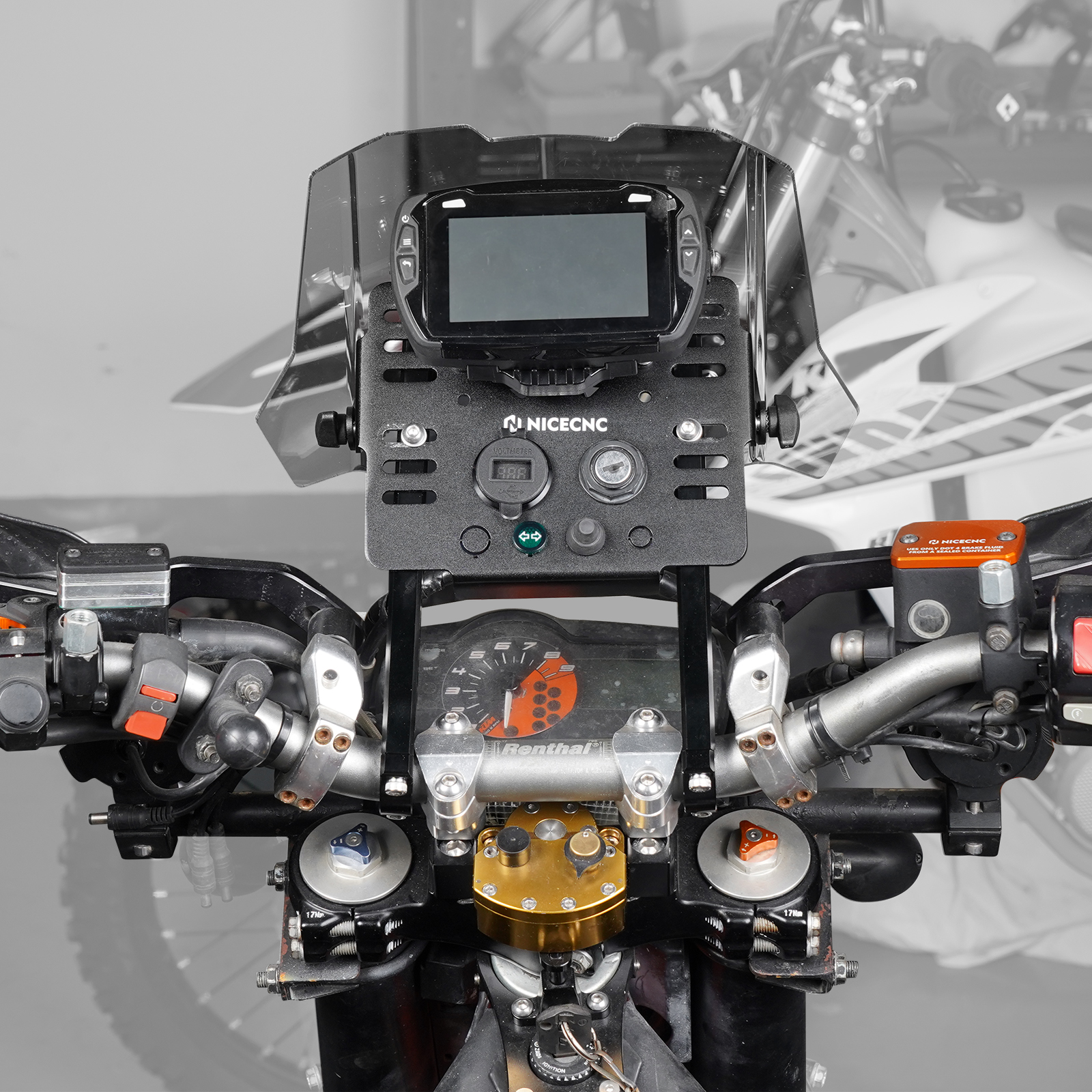 2025 2024 2023 ホンダ XR650L XR 650L CRF スズキ DR-Z400 E S SM ヤマハ YZ250F YZ450F WRF GPS マウントブラケットミニフェアリングキット
