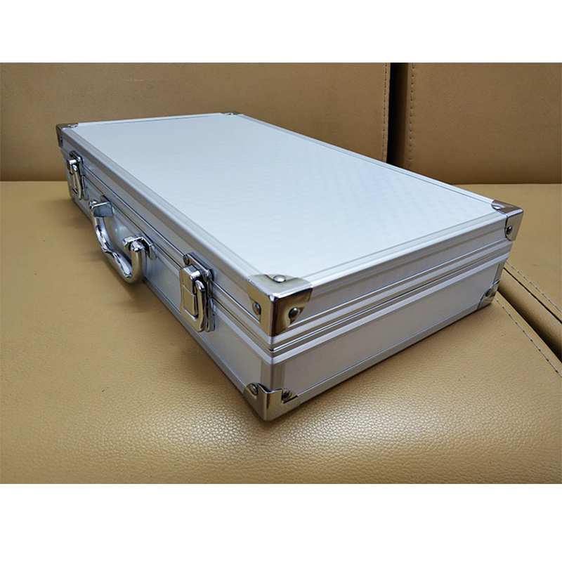 アルミ合金ツールボックスポータブル楽器ケースファイルボックスハードウェア収納ツールボックススポンジ付き